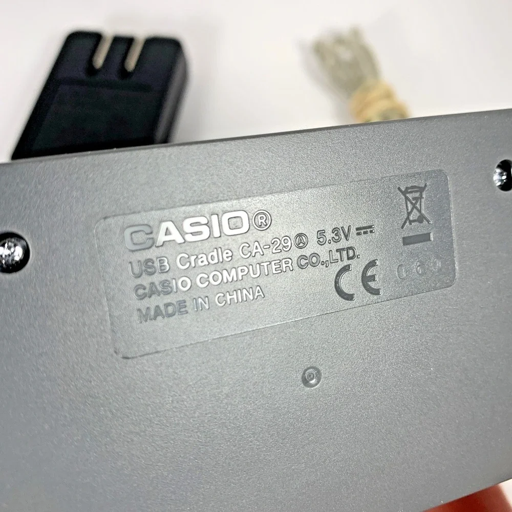 Casio Exilim USB Cradle CA-29 Camera Docking Station‎ w/ AC And USB Cables